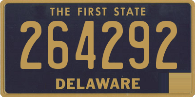 DE license plate 264292