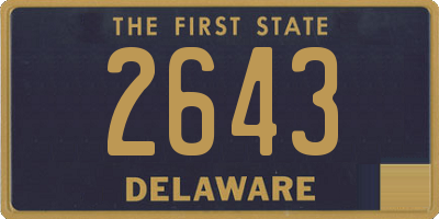 DE license plate 2643