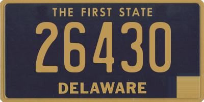 DE license plate 26430