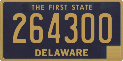 DE license plate 264300