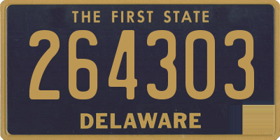 DE license plate 264303