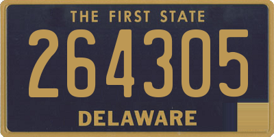 DE license plate 264305