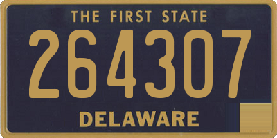 DE license plate 264307
