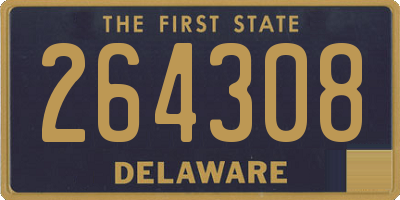 DE license plate 264308
