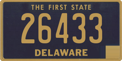 DE license plate 26433