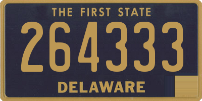 DE license plate 264333