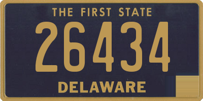 DE license plate 26434