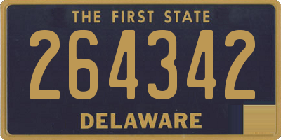 DE license plate 264342