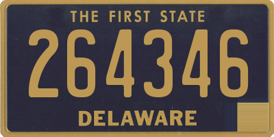 DE license plate 264346