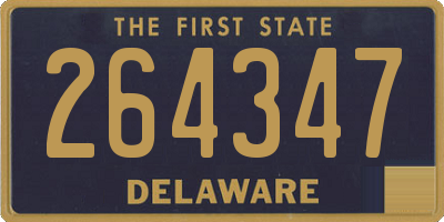 DE license plate 264347