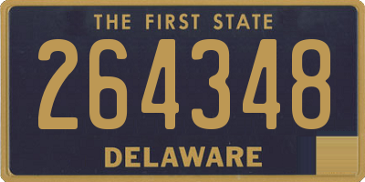 DE license plate 264348