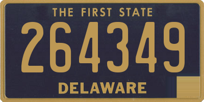 DE license plate 264349