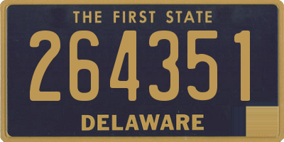 DE license plate 264351