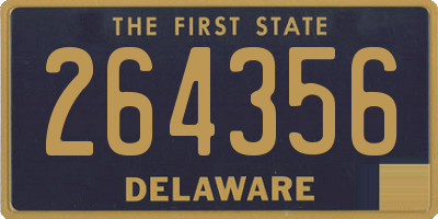 DE license plate 264356