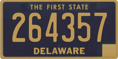 DE license plate 264357