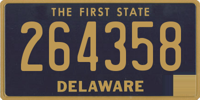 DE license plate 264358