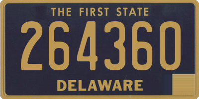 DE license plate 264360