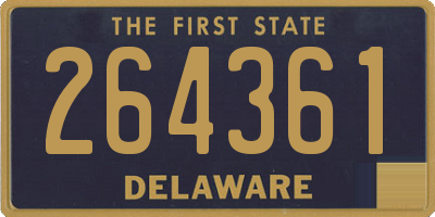 DE license plate 264361