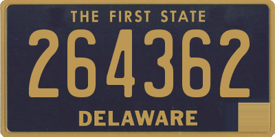 DE license plate 264362
