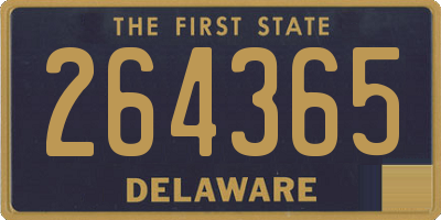 DE license plate 264365