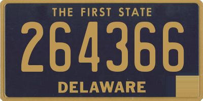 DE license plate 264366