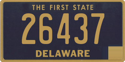 DE license plate 26437