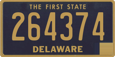 DE license plate 264374