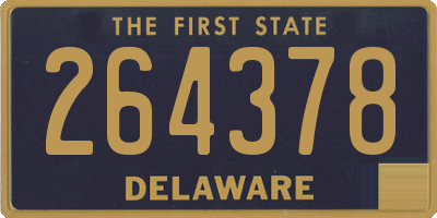 DE license plate 264378