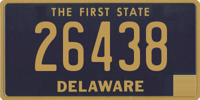 DE license plate 26438