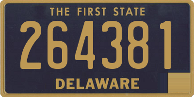 DE license plate 264381