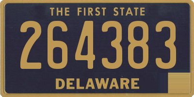 DE license plate 264383