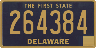 DE license plate 264384