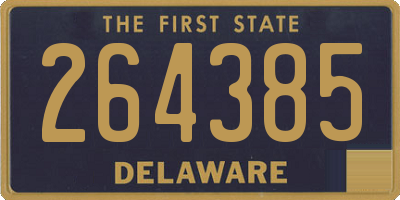DE license plate 264385