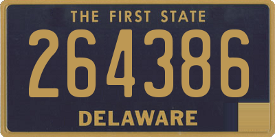 DE license plate 264386