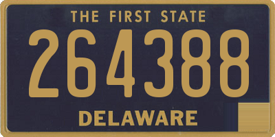 DE license plate 264388