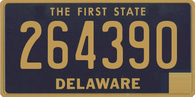 DE license plate 264390
