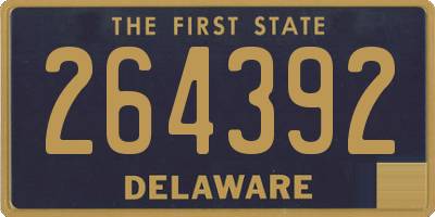 DE license plate 264392