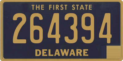 DE license plate 264394