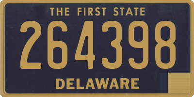 DE license plate 264398