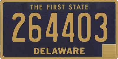 DE license plate 264403