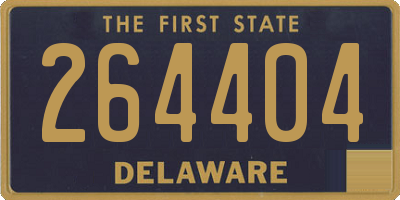 DE license plate 264404