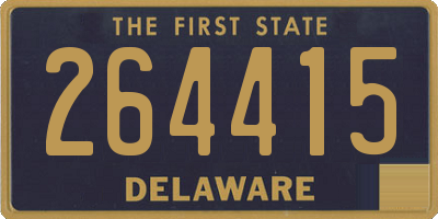 DE license plate 264415