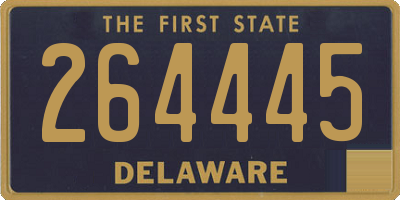DE license plate 264445