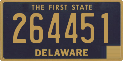 DE license plate 264451