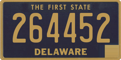 DE license plate 264452