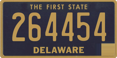DE license plate 264454