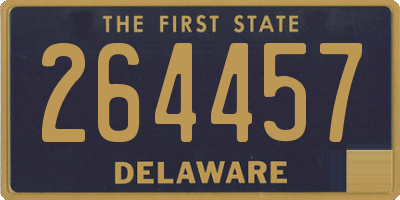 DE license plate 264457