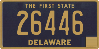DE license plate 26446