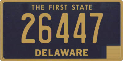 DE license plate 26447