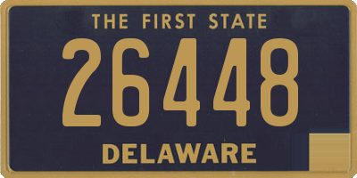 DE license plate 26448